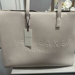 Ted Baker Cream Tote Bag Elegant and Spacious